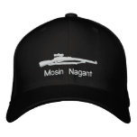 Embroidered Mosin Nagant Black Fitted Hat embroidered hats