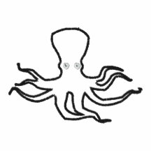 Embroidered Octopus Polo Shirt