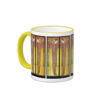 Embroidered Panels by Margaret Macdonald Mugs