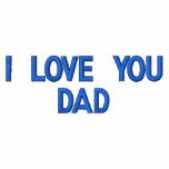 Embroidered Polo Shirt - I Love You Dad embroidered shirts