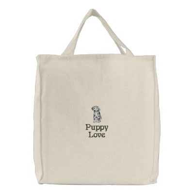 Embroidered Reusable Tote Bag