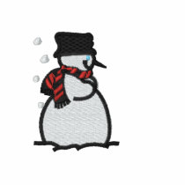EMBROIDERED Snowman Ladies Shirt