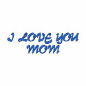 Embroidered Women Polo T- Shirt - I Love You Mum embroidered shirts