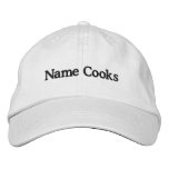 Embroidered (Your Name) Cooks Hat embroidered hats