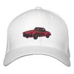 EMBROIDERY - Classic Car - Red embroidered hats