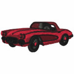 EMBROIDERY - Classic Car - Red embroidered shirts