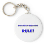 Embroidery Designers Rule! keychains