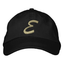Embroidery Monogram Letter E Initial