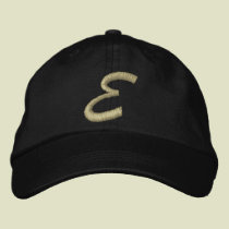 Embroidery Monogram Letter E Initial embroidered hats