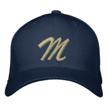 Embroidery Monogram Letter M Initial