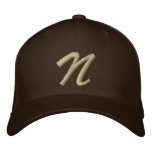 Embroidery Monogram Letter M Initial embroidered hats