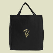 Embroidery Monogram Letter Y Initial embroidered bags