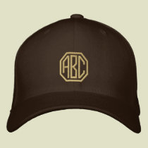 Embroidery Monogram Personalised Initials embroidered hats