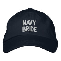 Embroidery Navy Bride Baseball Cap