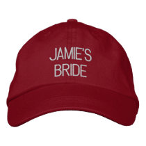 Embroidery red baseball cap