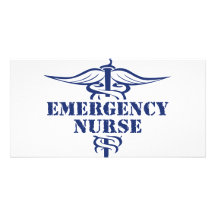 emer nurse personalized photo card
