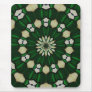 Emerald and Ivory Radial Mousepad