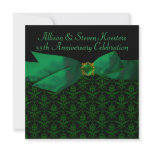 Emerald Green Damask 20th/55th Anniversary Party