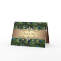 Emerald Green Gold Royal Indian Peacock Wedding cards