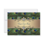 Emerald Green Gold Royal Indian Peacock Wedding invitations