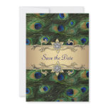 Emerald Green Gold Royal Indian Peacock Wedding invitations