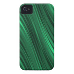 Emerald green shaded stripes iPhone 4 Case-Mate case