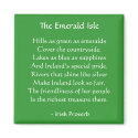 Emerald Isle Irish Proverb Magnet