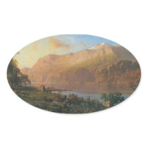 Emerald Lake Near Tahoe Oval Stickers