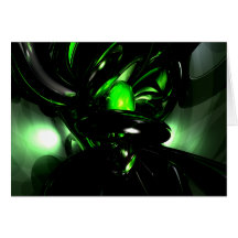 Emerald Nigthmares Abstract Card