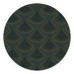 Emerald Peacock Drops stickers