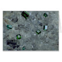 Emeralds on crystals cards
