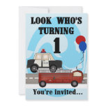 Emergency 1st Birthday Invites invitations