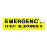 EMERGENCY bumper stickers