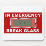 Emergency Glass Mousepad