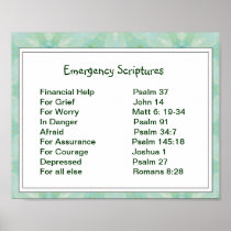 Emergency Information Scriptures for Encouragement Print