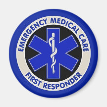 Emergency Medical Care First Responder Magnets