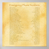 Emergency Phone Numbers