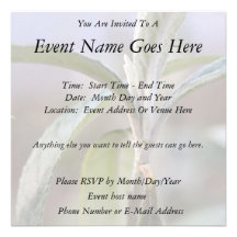 Emerging Growth - Buddleia Personalized Invite