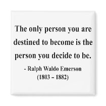 Emerson Quote 1a Refrigerator Magnets