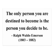 Emerson Quote 1a Post Card