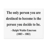 Emerson Quote 1a postcards