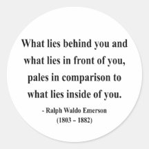 Emerson Quote 2a Round Stickers