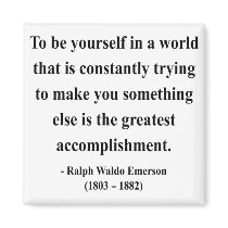Emerson Quote 4a Fridge Magnet