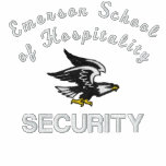 Emerson Security embroidered shirts