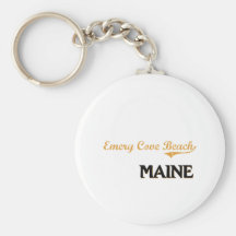 Emery Cove Beach Maine Classic Key Chain