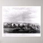 Emigrants attacked by the Comanches posters
