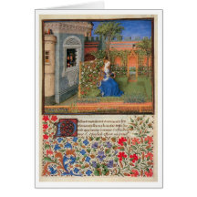 Emilia in the rosegarden card