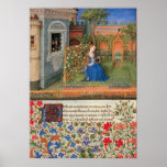 Emilia in the Rosegarden mediaeval illumination