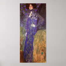 Emilie Floege By: Gustav Klimt Poster