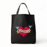 Emily - Custom Heart Tattoo T-shirts & Gifts bags